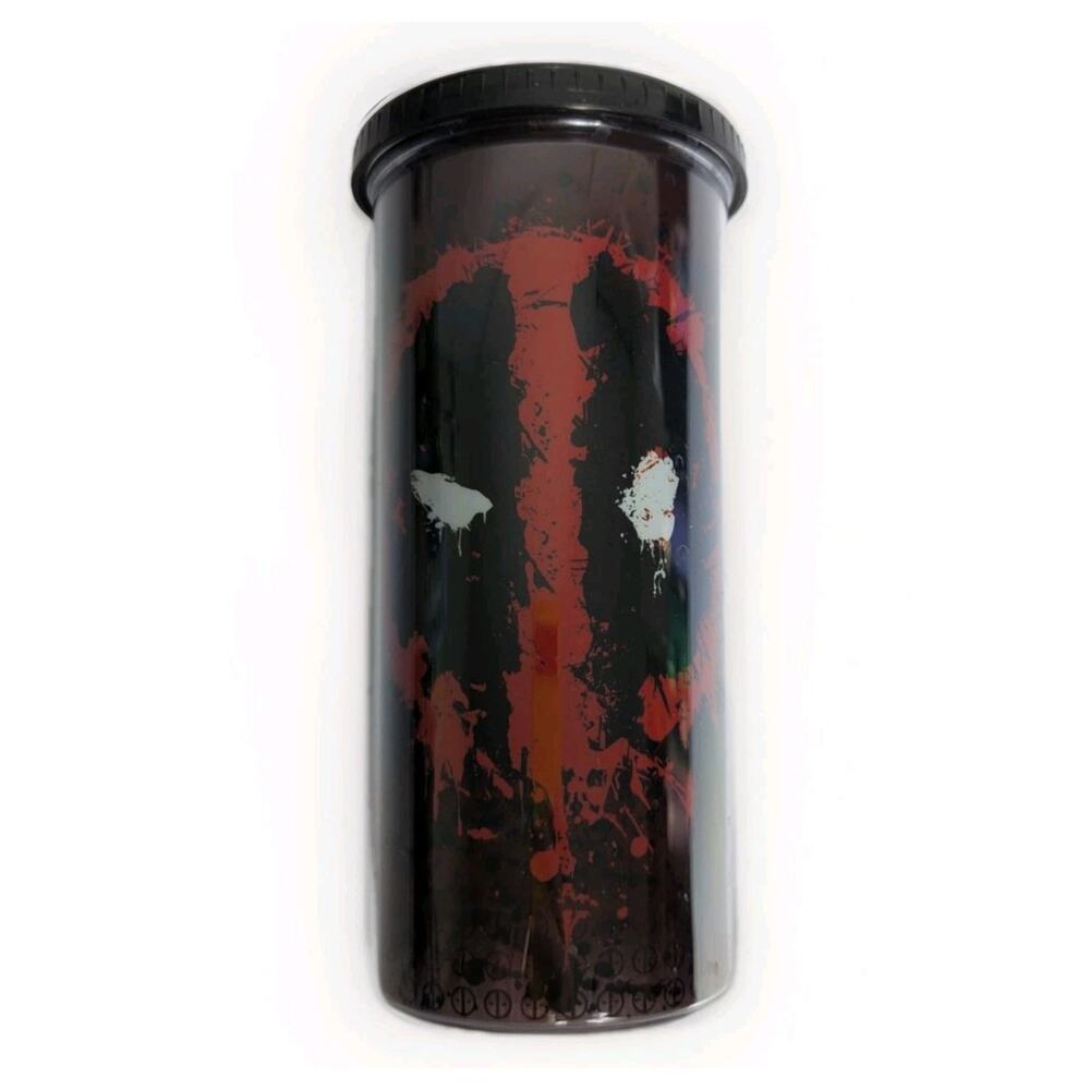 Deadpool Comic 20oz Travel Cup Tumbler Lid Plastic Mask Face Marvel BPA Free